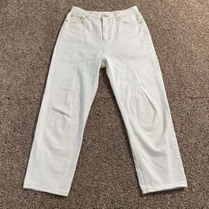 KINDERSALMON Beige Straight Leg Jeans High Waisted Size 2 29X25.5 Women’s